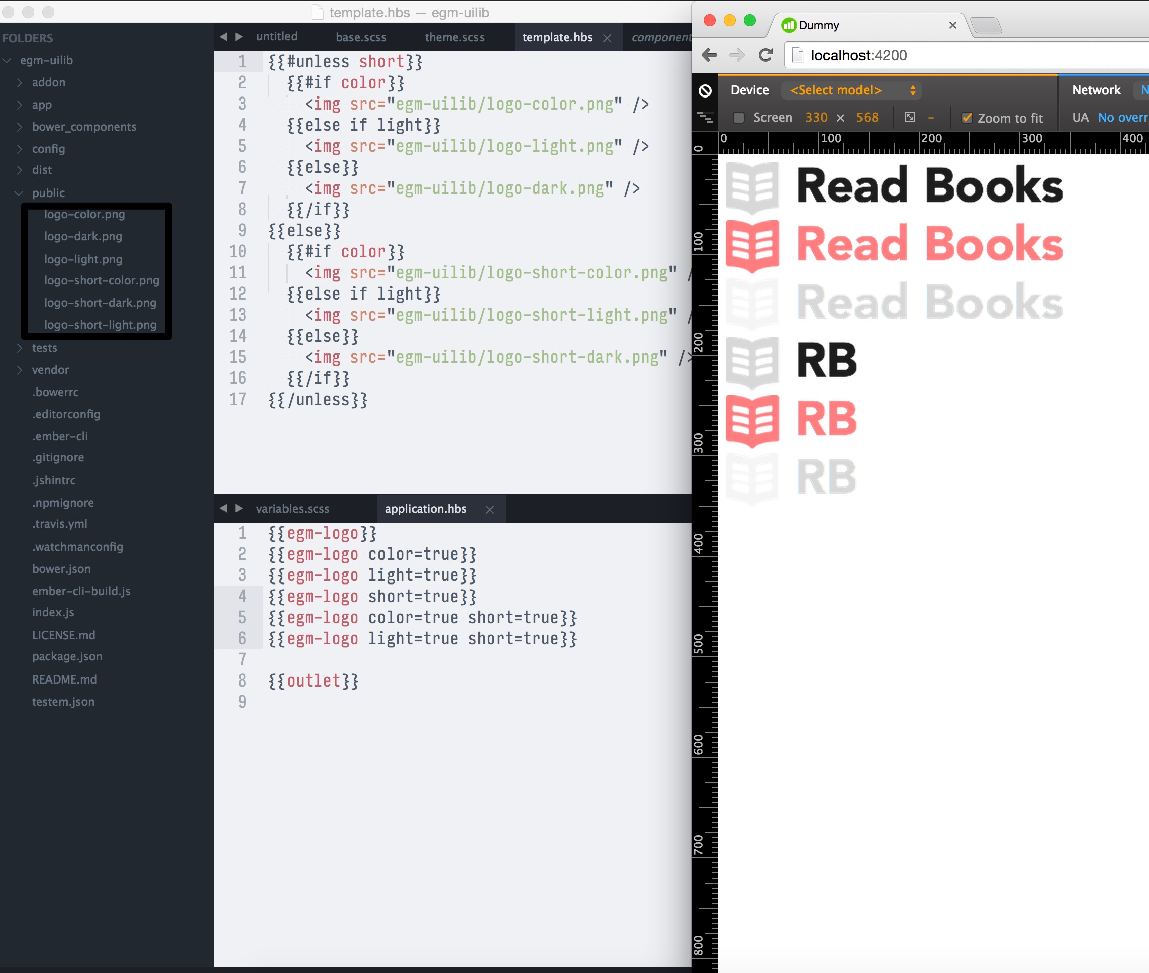 picture of implementation of component